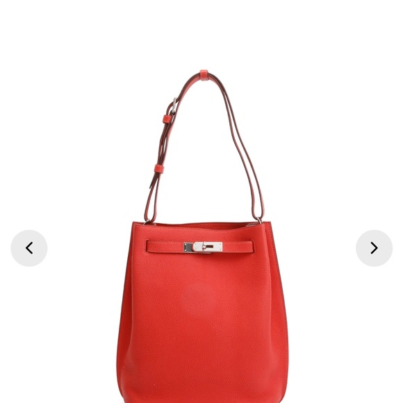 HERMES So Kelly 22 Togo Calfskin Orange - Picture 10 of 11